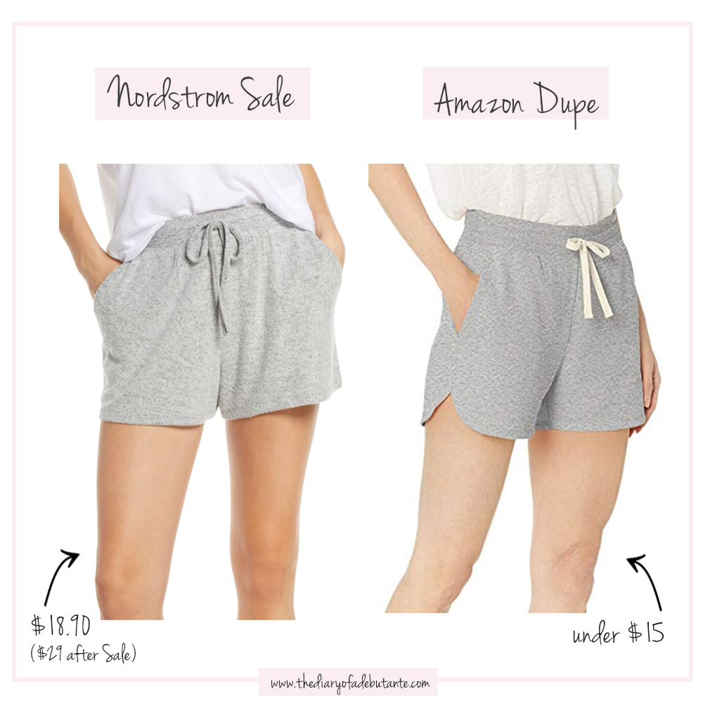 Nordstrom BP. Cozy Shorts dupe on Amazon, Nordstrom Anniversary Sale Dupes on Amazon: The Ultimate 2019 List by popular affordable fashion blogger Stephanie Ziajka from Diary of a Debutante