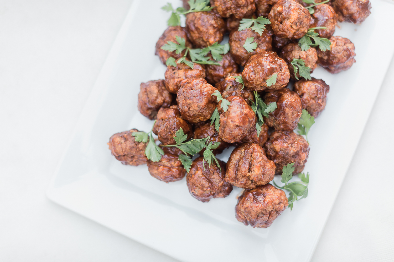 baked beef meatballs from game day cooked by blogger Stephanie Ziajka on Diary of a Debutante
