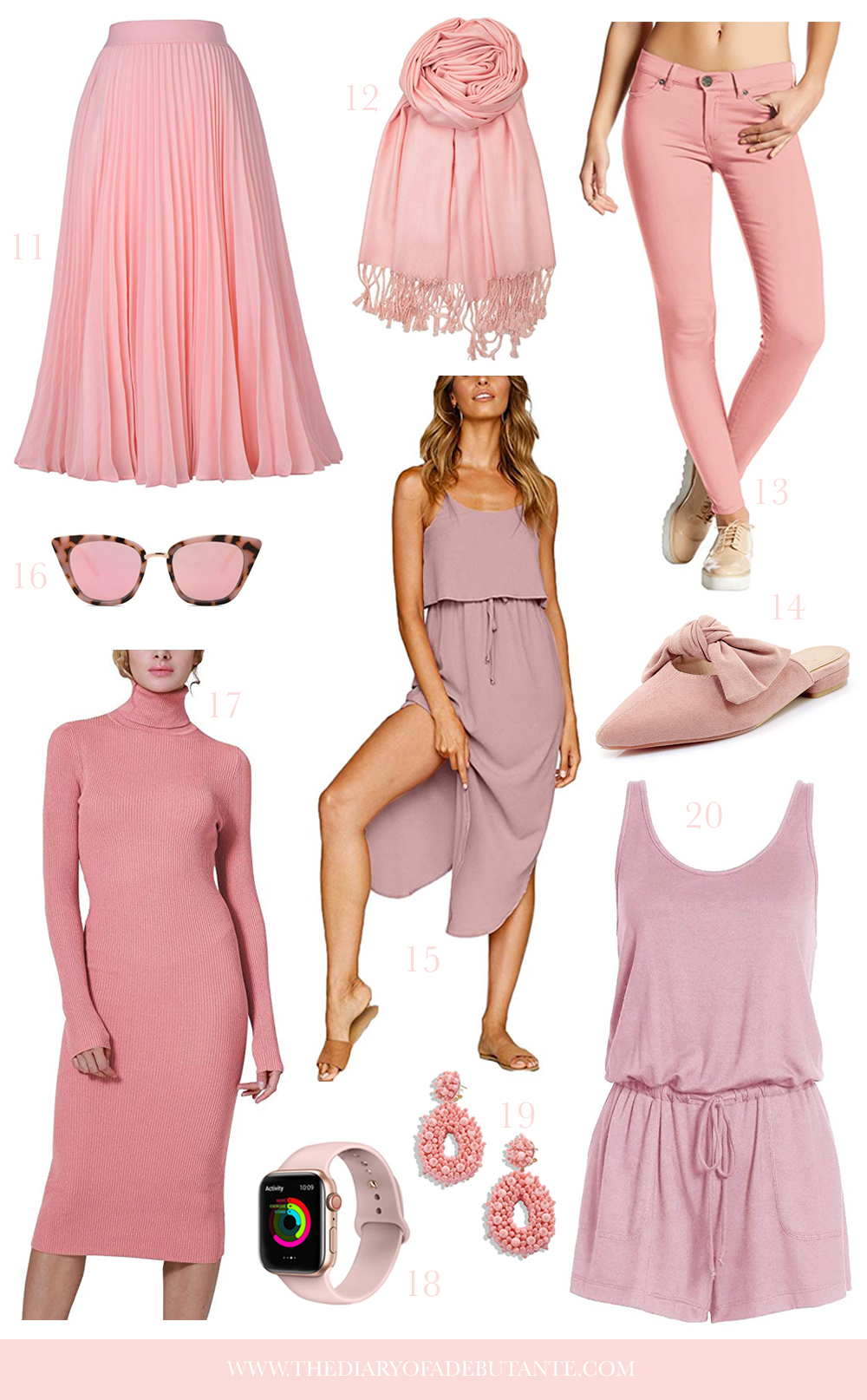 The Cutest Pink Fashion Finds on Amazon under $50 by affordable fashion blogger Stephanie Ziajka on Diary of a Debutante, Amazon Fall Fashion Finds, Best Amazon Fashion Finds
