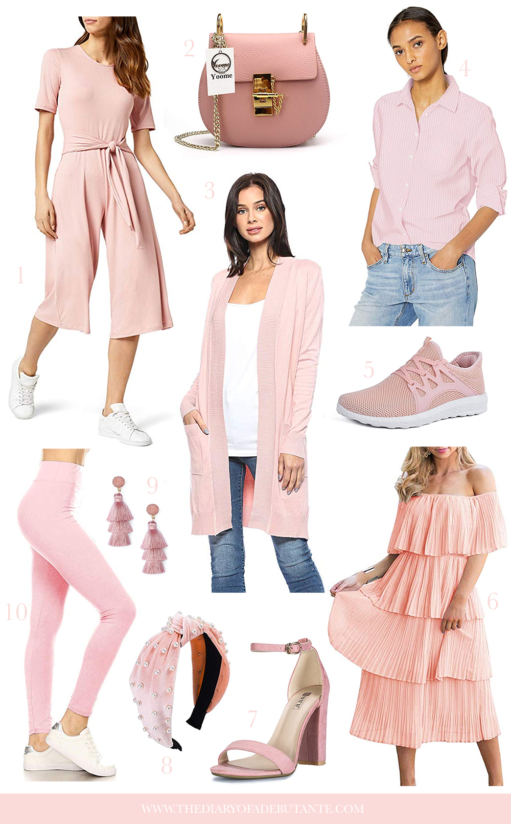The Cutest Pink Fashion Finds on Amazon under $50 by affordable fashion blogger Stephanie Ziajka on Diary of a Debutante, Amazon Fall Fashion Finds, Best Amazon Fashion Finds