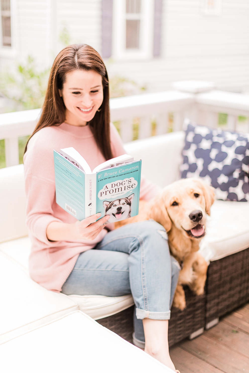 A Dog's Promise Book Review by popular lifestyle blogger and golden retriever dog mom Stephanie Ziajka on Diary of a Debutante, A Dog's Promise book by W. Bruce Cameron, lessons dogs teach us about love, lessons we can learn from dogs, what animals teach us, what animals can teach us