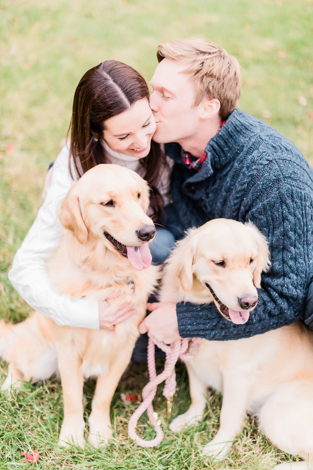 Best of November: The Top 10 Things I Loved in November 2019 by popular affordable fashion blogger Stephanie Ziajka on Diary of a Debutante, cute golden retrievers, golden retriever family, fall engagement pictures, fall engagement photo ideas, engagement pictures with pets