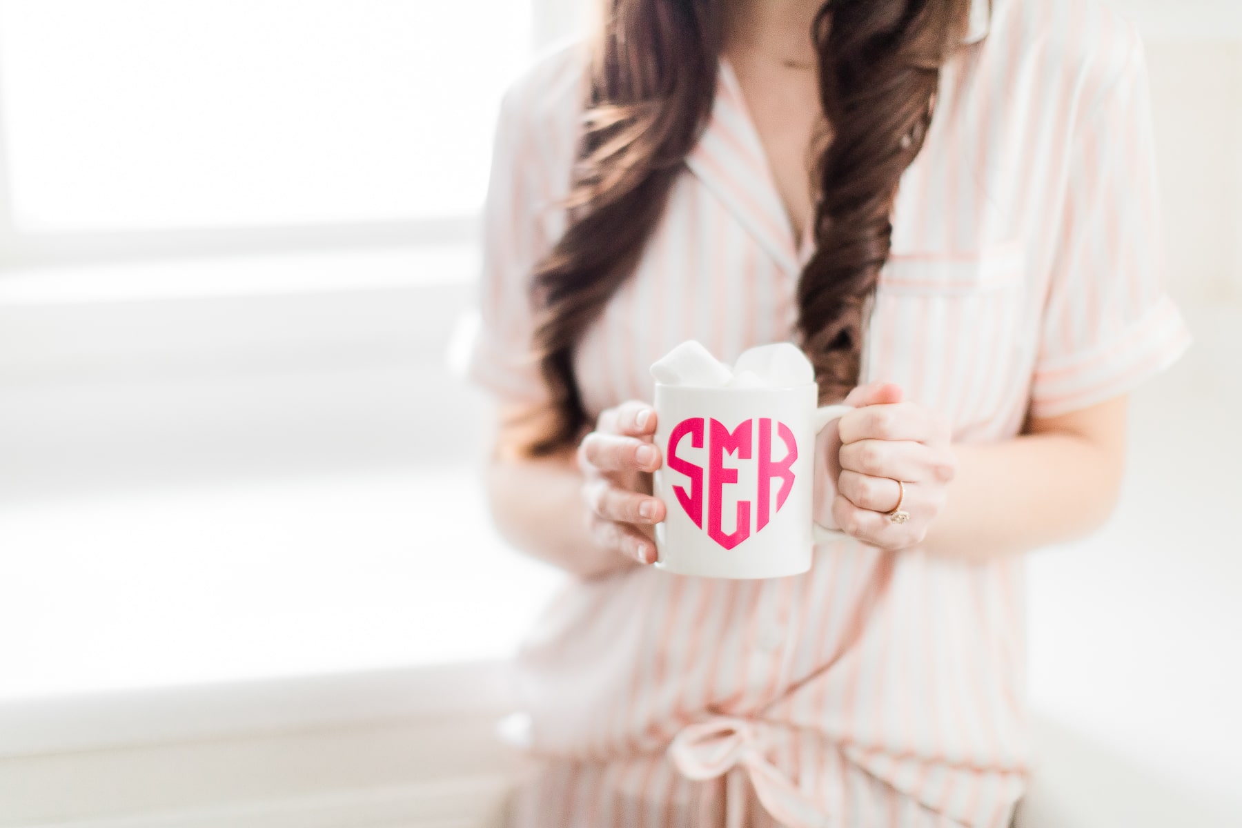 DIY coffee mug decorating idea by DIY blogger Stephanie Ziajka of Diary of a Debutante
