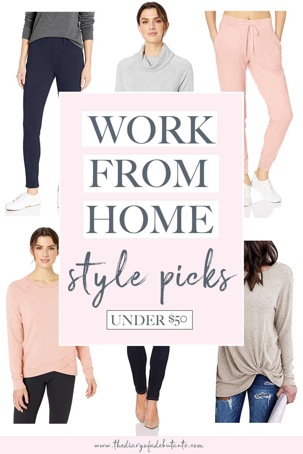Affordable fashion blogger Stephanie Ziajka shares work from home style advice, including her picks for the best loungewear on Amazon under 50, on Diary of a Debutante!