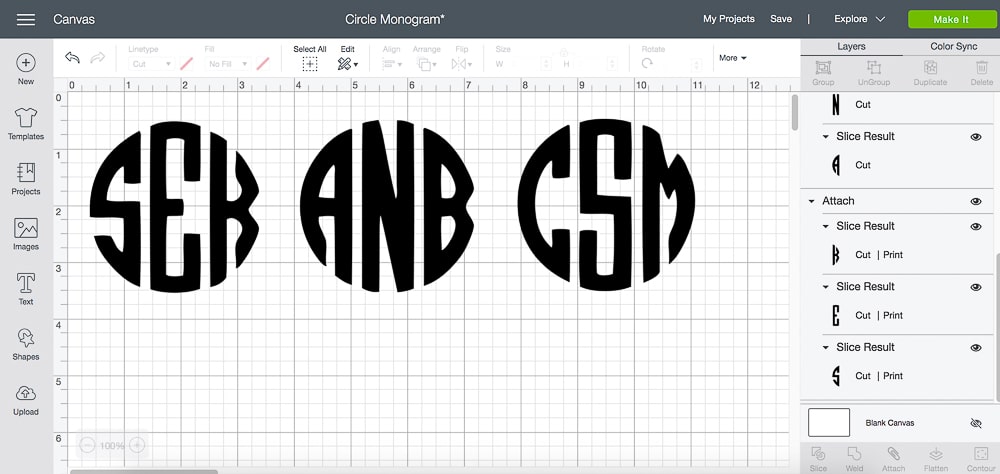The best free circle monogram font for Cricut shared by DIY blogger Stephanie Ziajka of Diary of a Debutante
