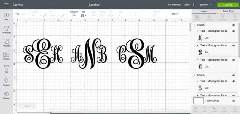 The Ultimate Guide to Creating Cricut Monograms | Diary of a Debutante