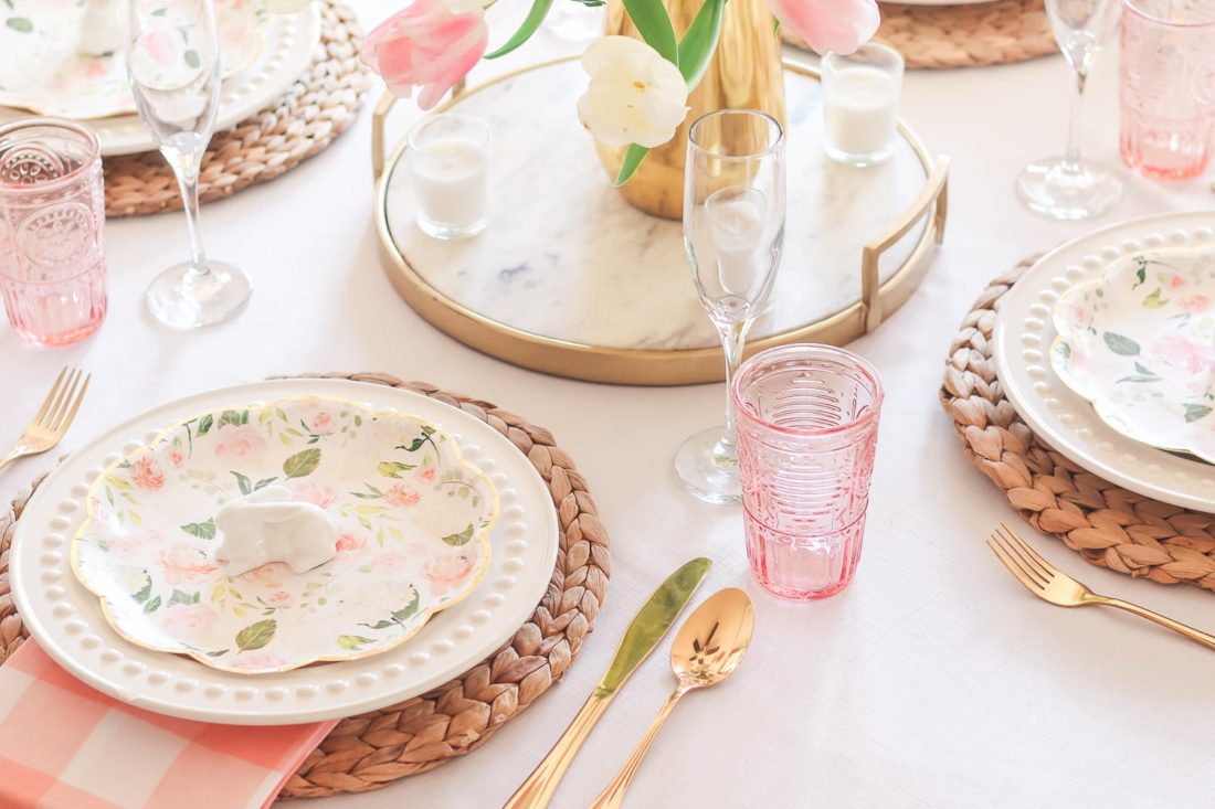 Simple Easter Tablescape Idea | Diary of a Debutante