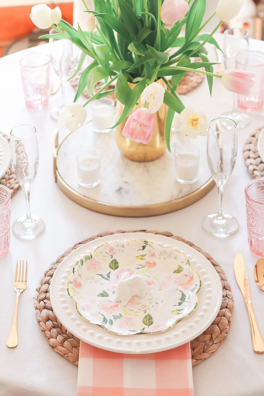 Southern lifestyle blogger Stephanie Ziajka shares her favorite Easter table decorations on Diary of a Debutante