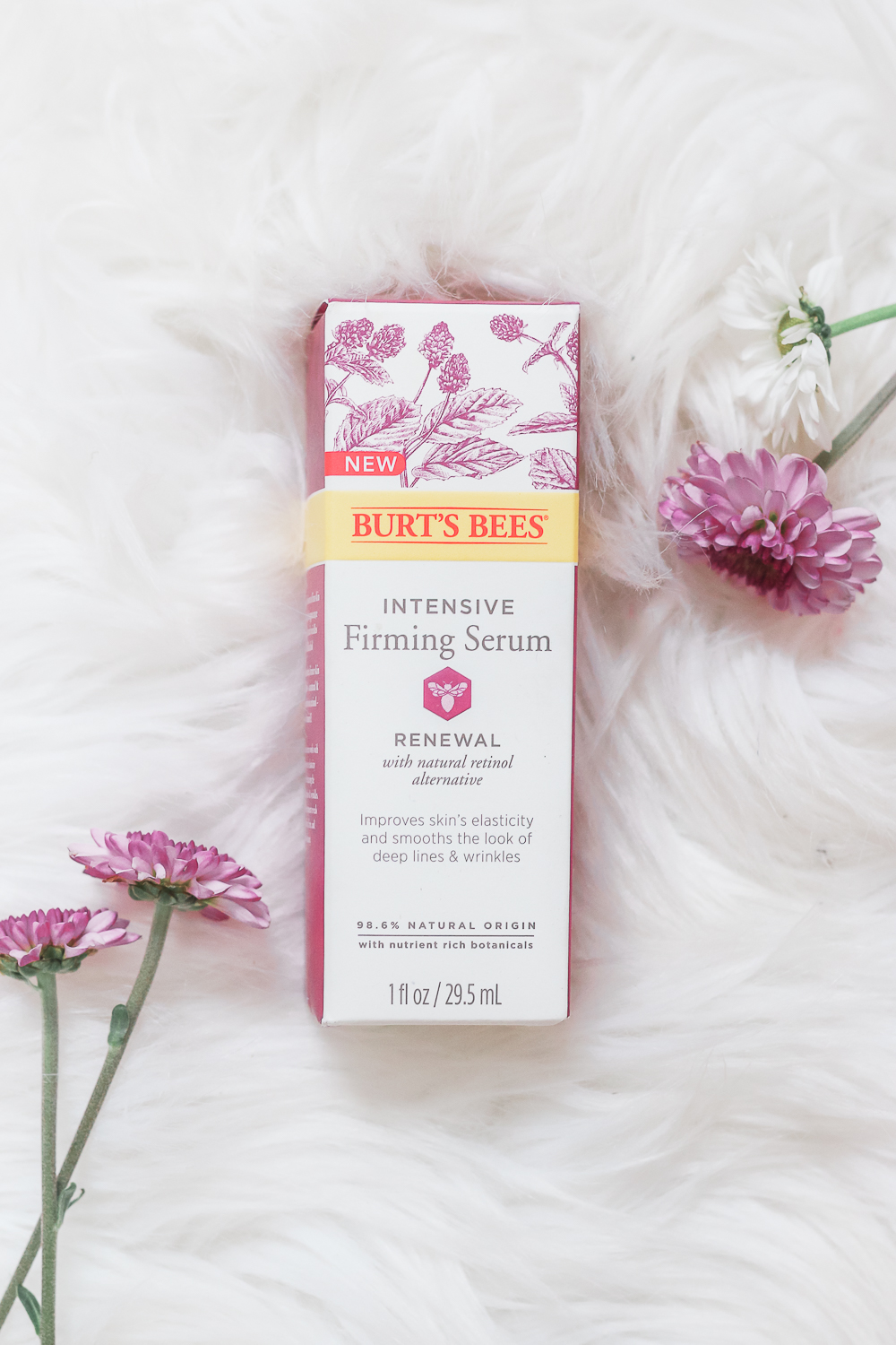 As part of a complete Burt's Bees Renewal skincare review, beauty blogger Stephanie Ziajka shares a Burt's Bees Renewal Firming Serum review on Diary of a Debutante