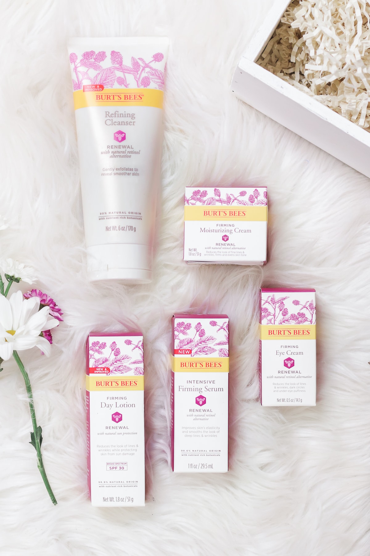 Beauty blogger Stephanie Ziajka shares a Burt's Bees Renewal skincare review on Diary of a Debutante