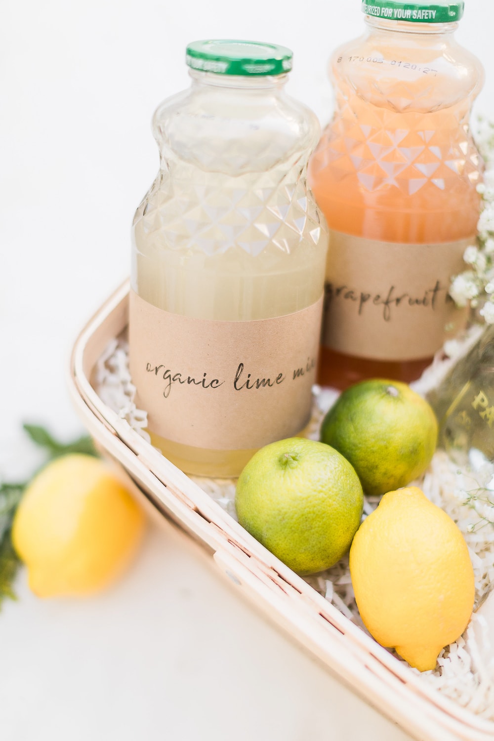 Margarita themed gift basket made by blogger Stephanie Ziajka on Diary of a Debutante