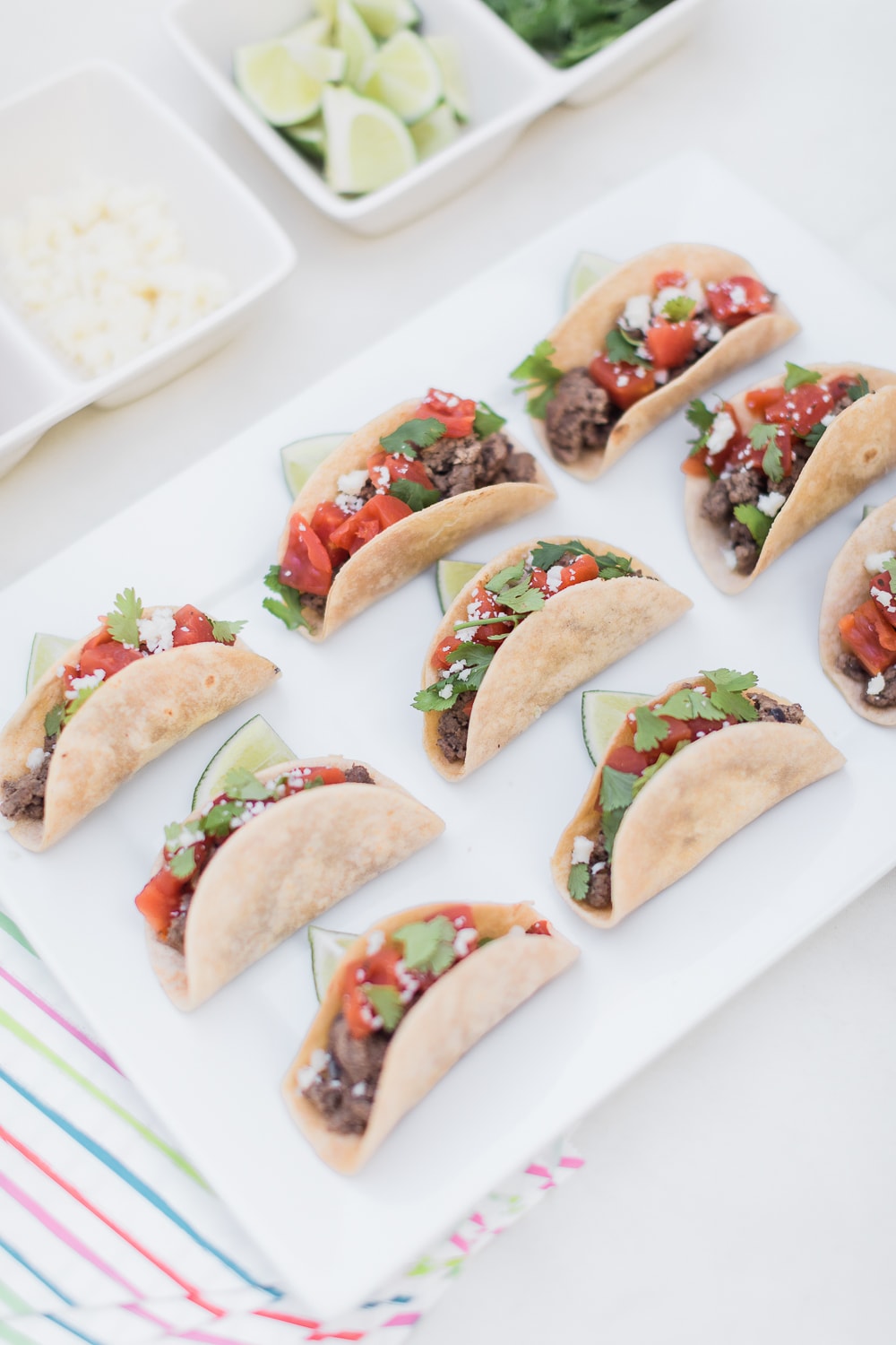 How to make mini tacos by blogger Stephanie Ziajka on Diary of a Debutante