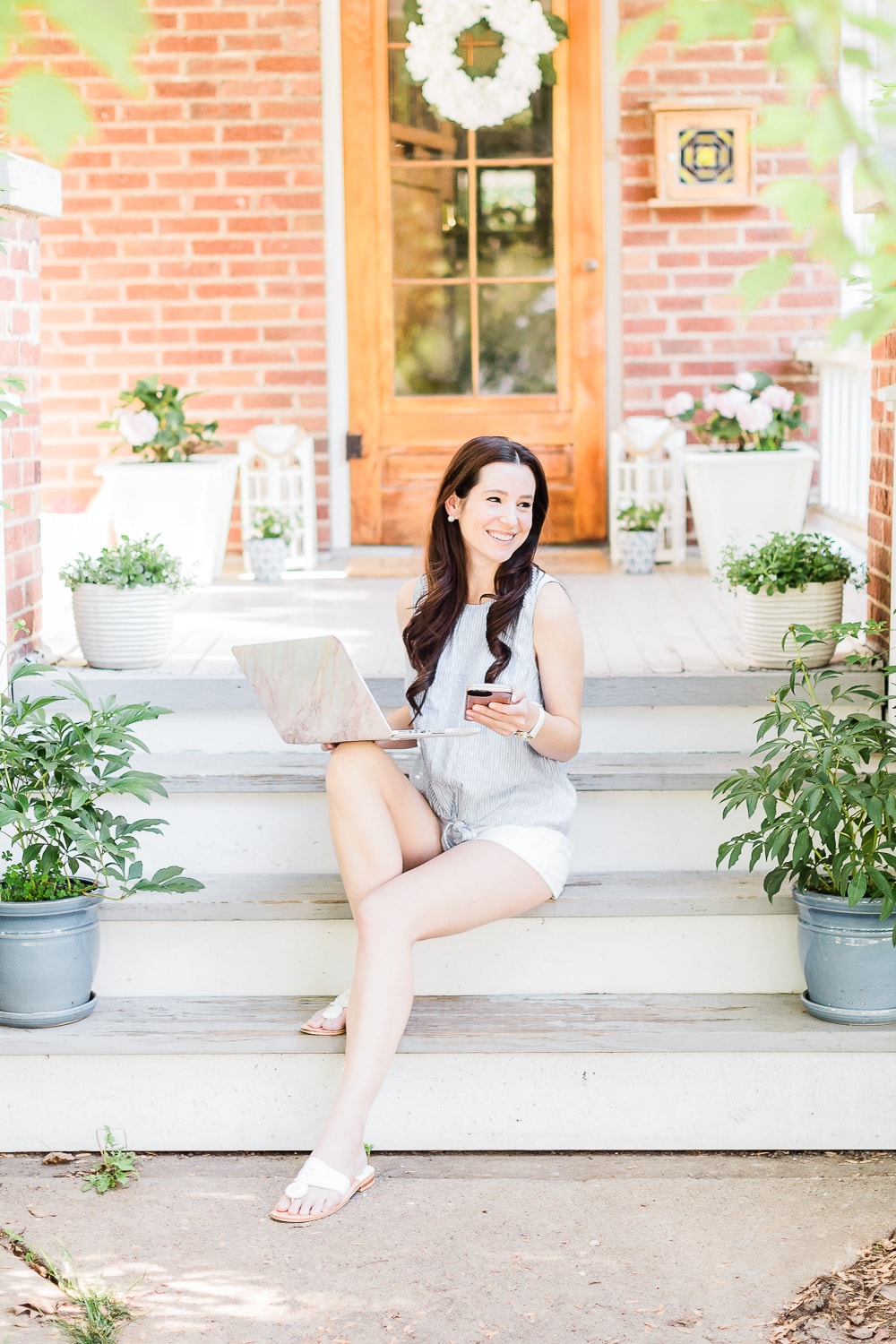 Blogger Stephanie Ziajka shares 3 small business tips for surviving COVID, all of which she got from GoDaddy's #OpenWeStand chat on LinkedIn, on Diary of a Debutante