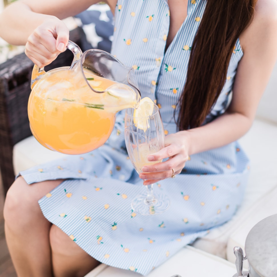 Sparkling citrus punch recipe adapted from Southern Living Magazine by blogger Stephanie Ziajka on Diary of a Debutante
