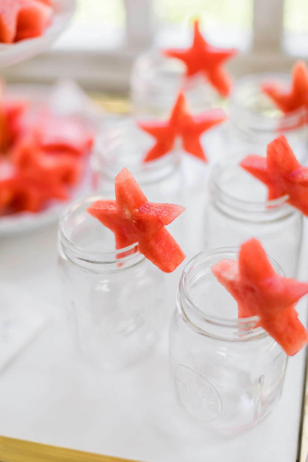 How to make watermelon star garnishes by blogger Stephanie Ziajka on Diary of a Debutante