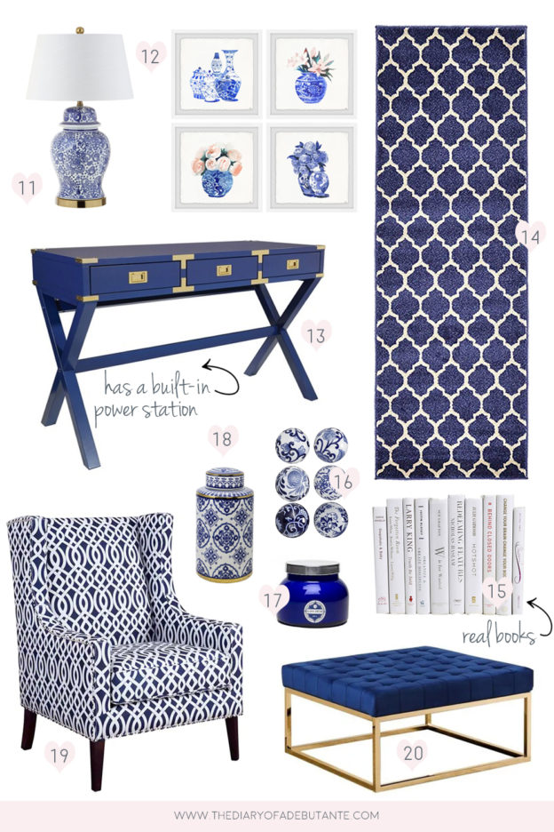 Budget-Friendly Blue and White Home Accessories and Decor Finds