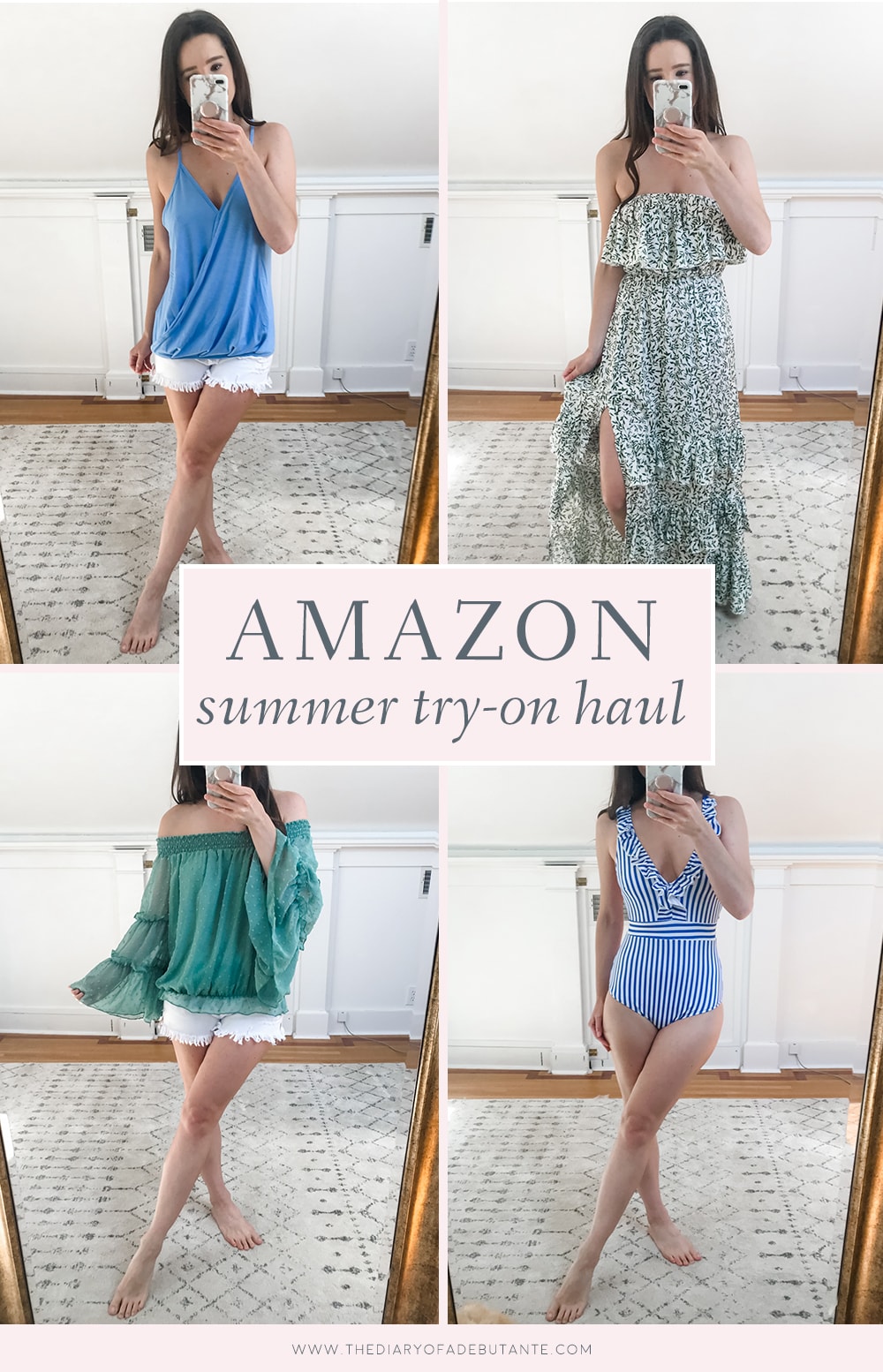 Amazon summer try on haul by affordable fashion blogger Stephanie Ziajka on Diary of a Debutante