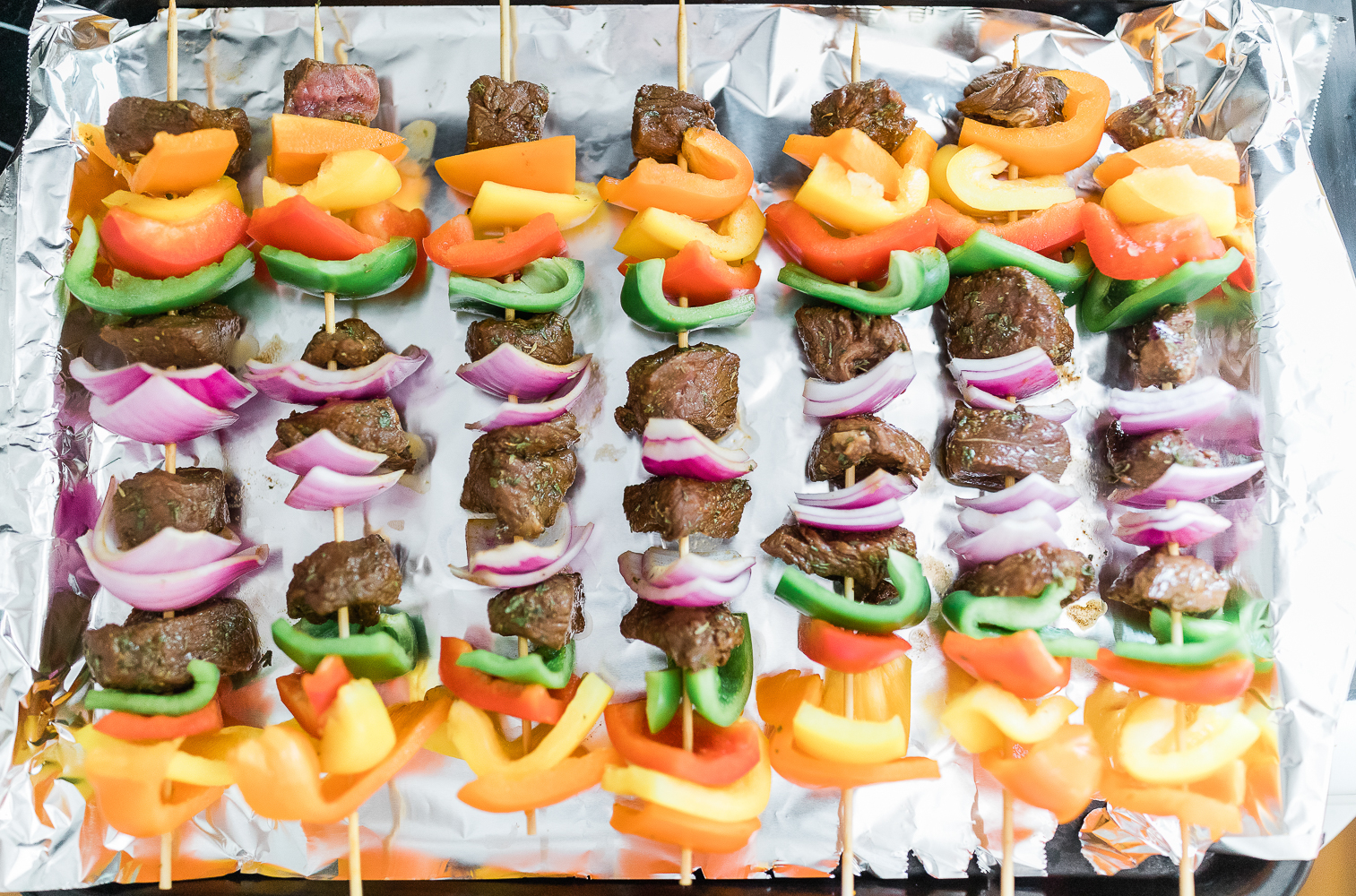 Beef kabobs in oven recipe by blogger Stephanie Ziajka on Diary of a Debutante 