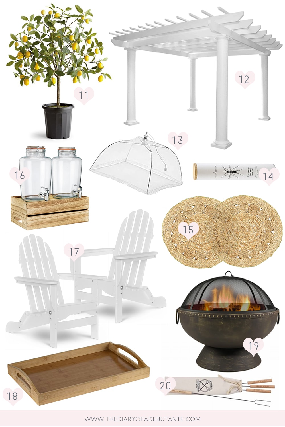 Entertaining blogger Stephanie Ziajka rounds up her top outdoor entertaining essentials for summer on Diary of a Debutante
