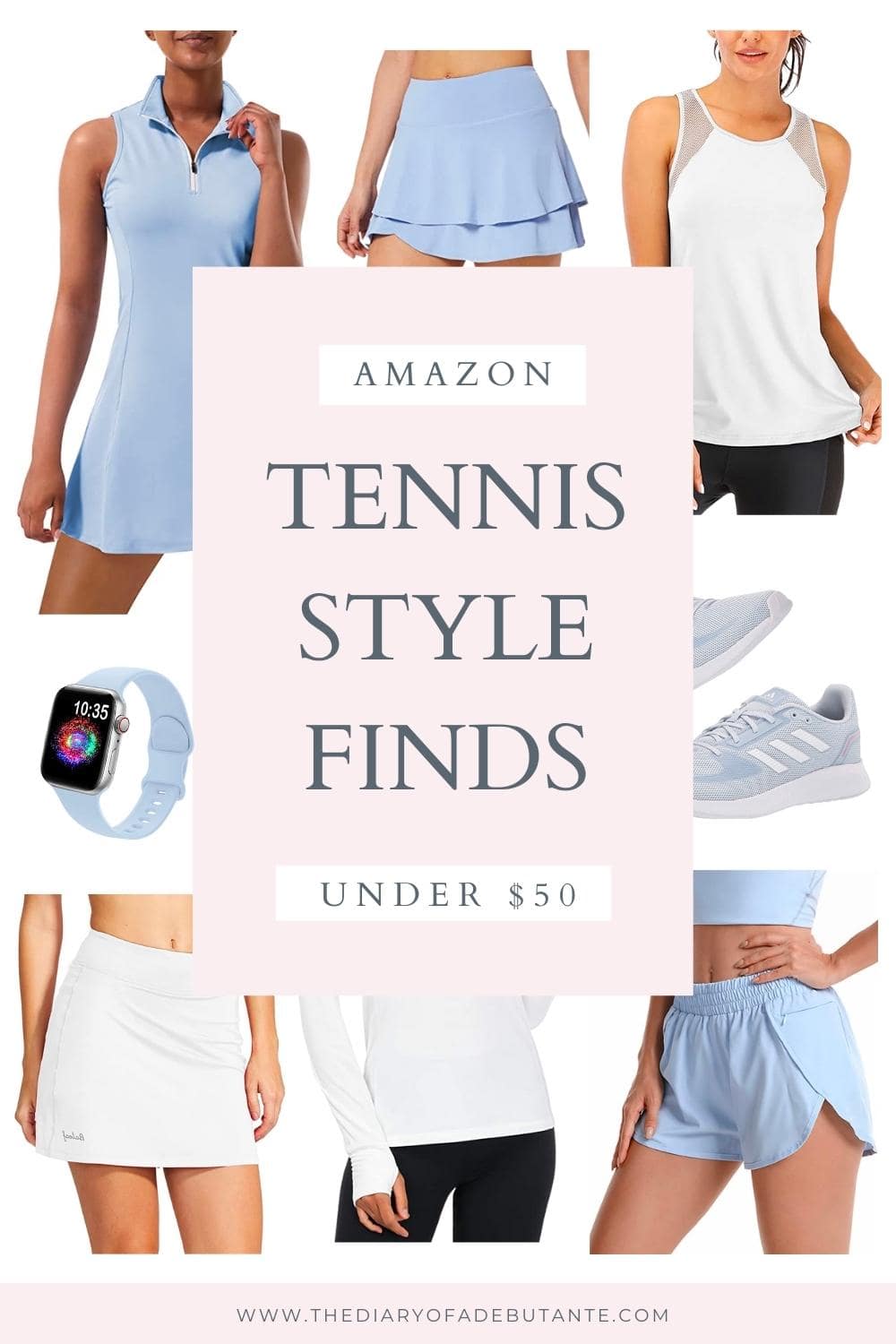 Affordable fashion blogger Stephanie Ziajka shares cute tennis outfit ideas on Diary of a Debutante