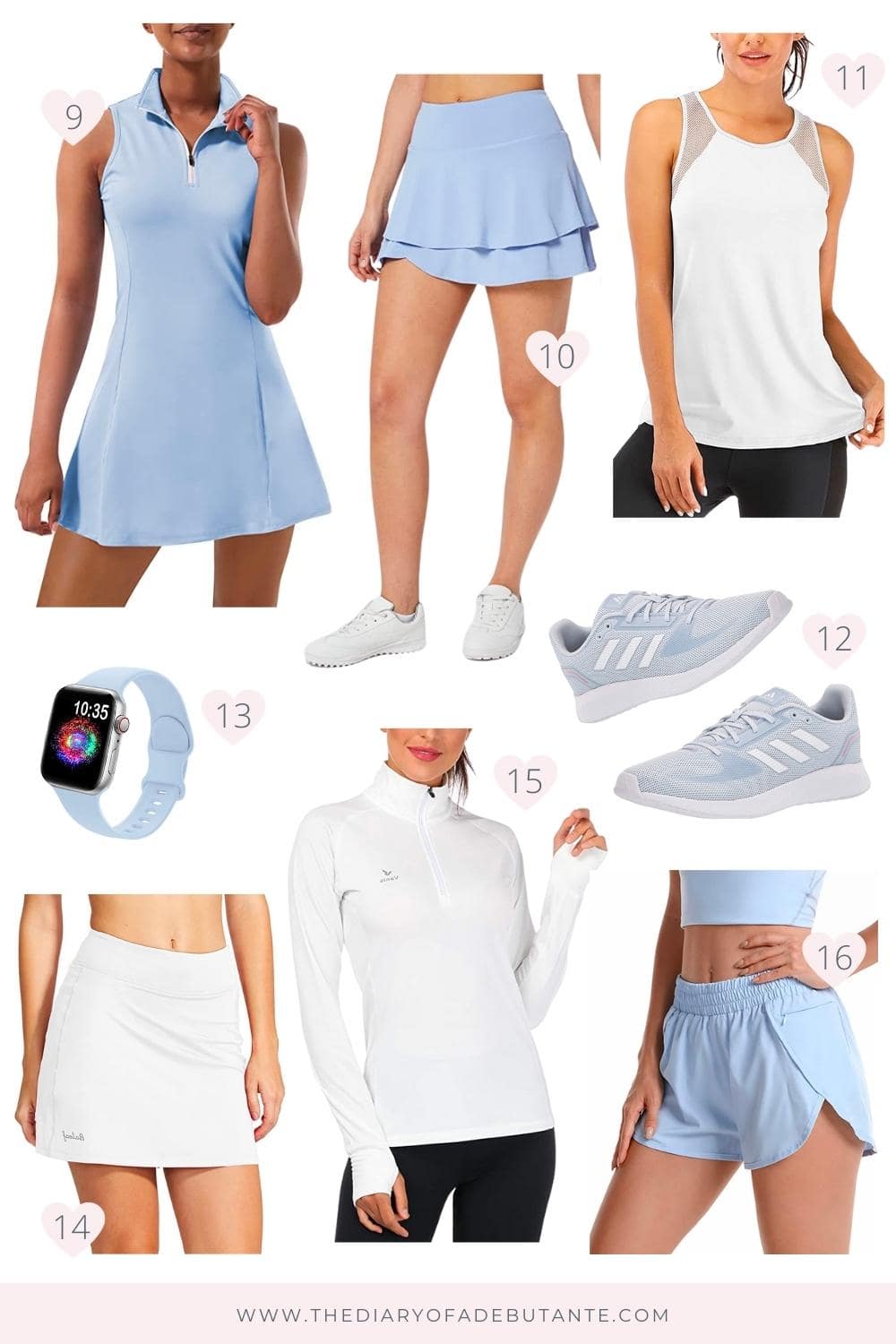Affordable fashion blogger Stephanie Ziajka rounds up some cute tennis skirts and womens tennis outfits on Diary of a Debutante!