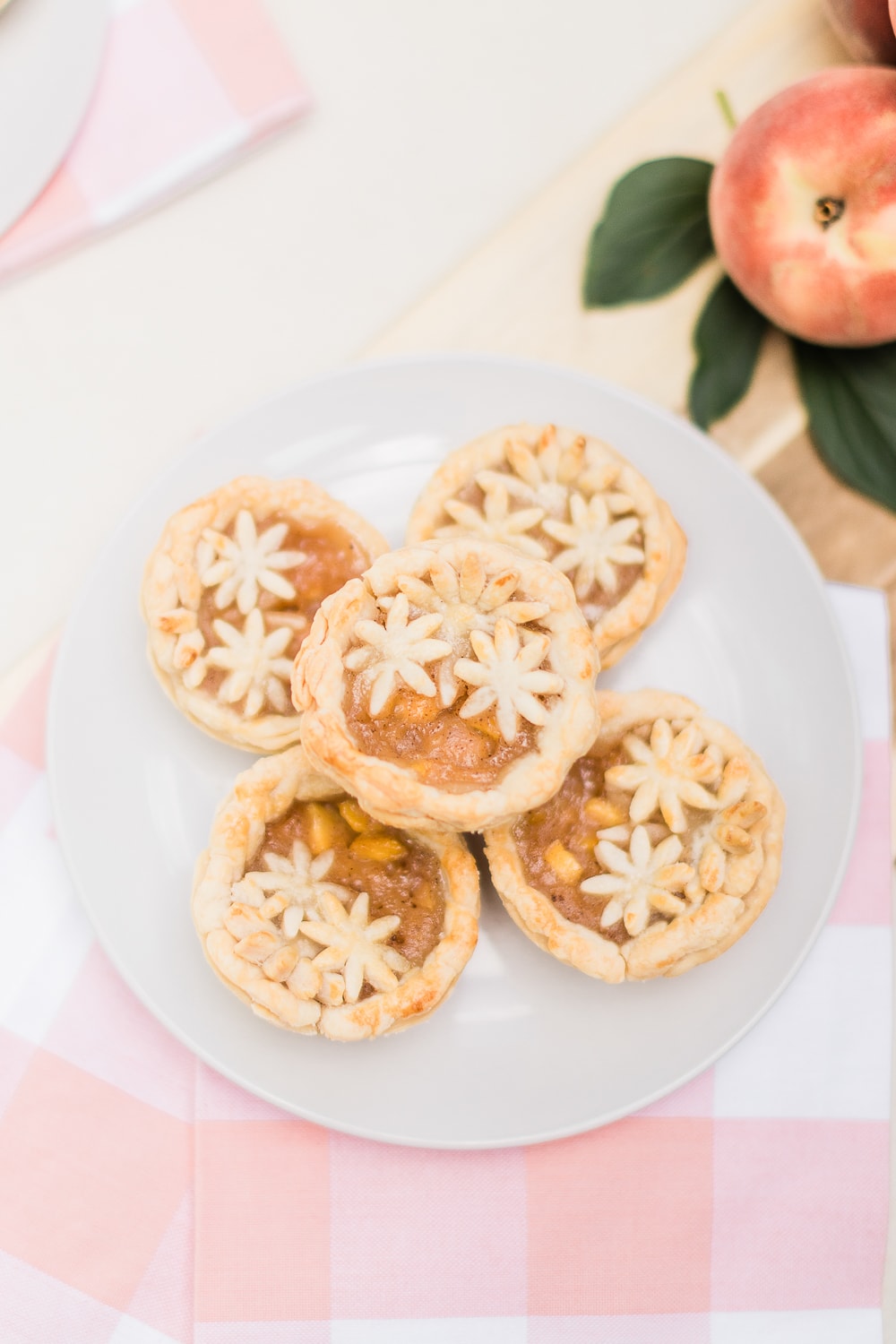 Southern lifestyle blogger Stephanie Ziajka shares her mini peach pie recipe on Diary of a Debutante