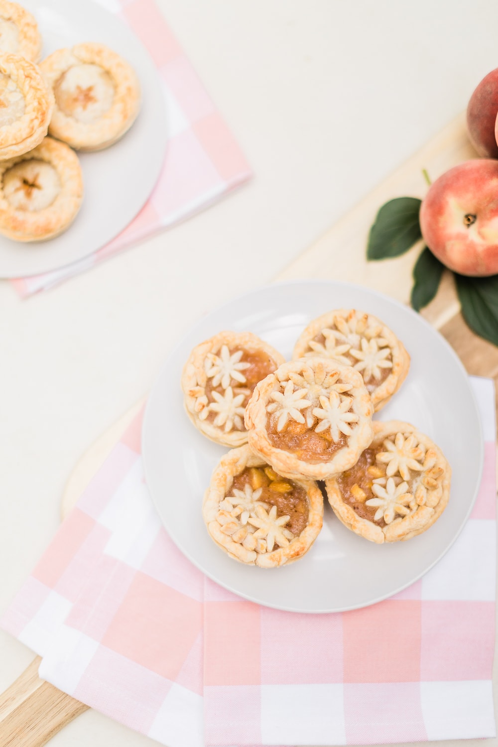 Mini peach pies baked by southern lifestyle blogger Stephanie Ziajka on Diary of a Debutante