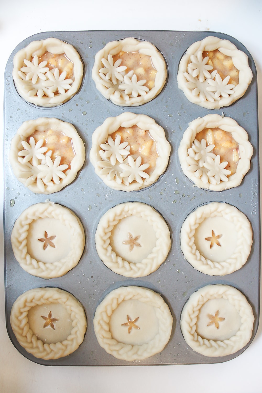 Southern lifestyle blogger Stephanie Ziajka shows how to make mini pies in cupcake tin on Diary of a Debutante