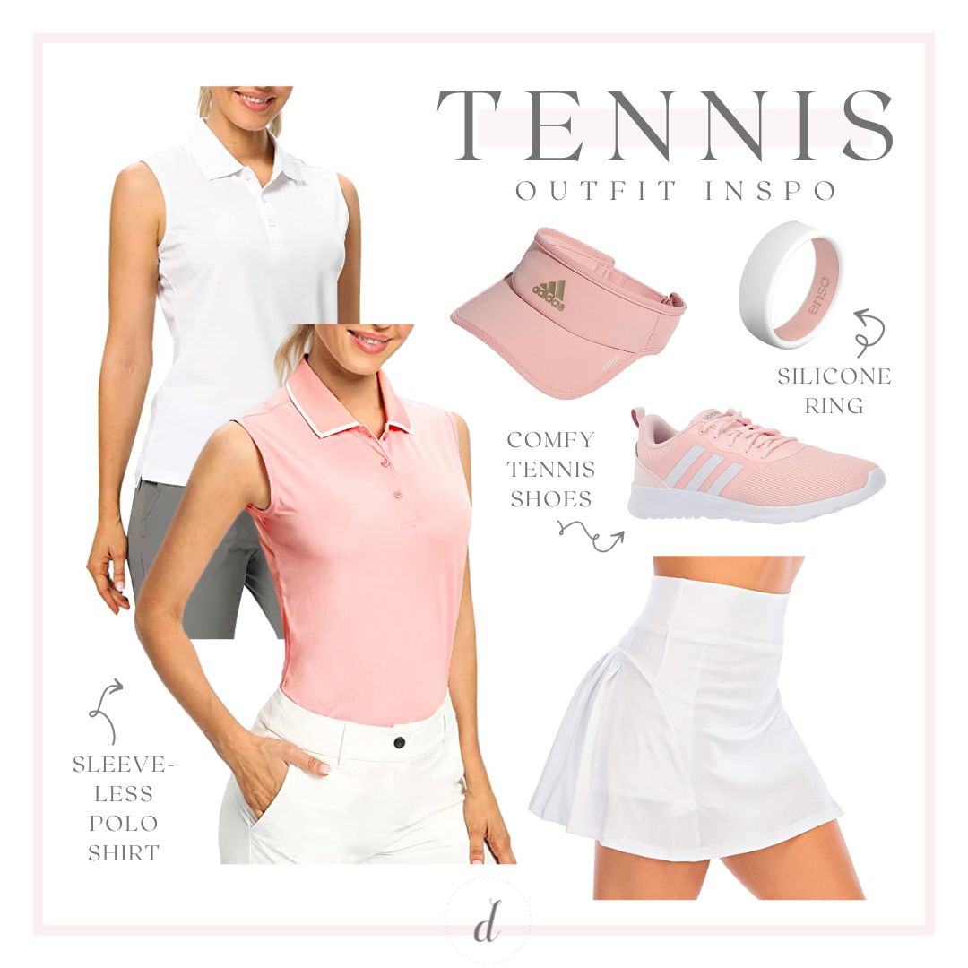 Розовый теннисный костюм, созданный модным блогером Стефани Зяйка для журнала Diary of a Debutante
