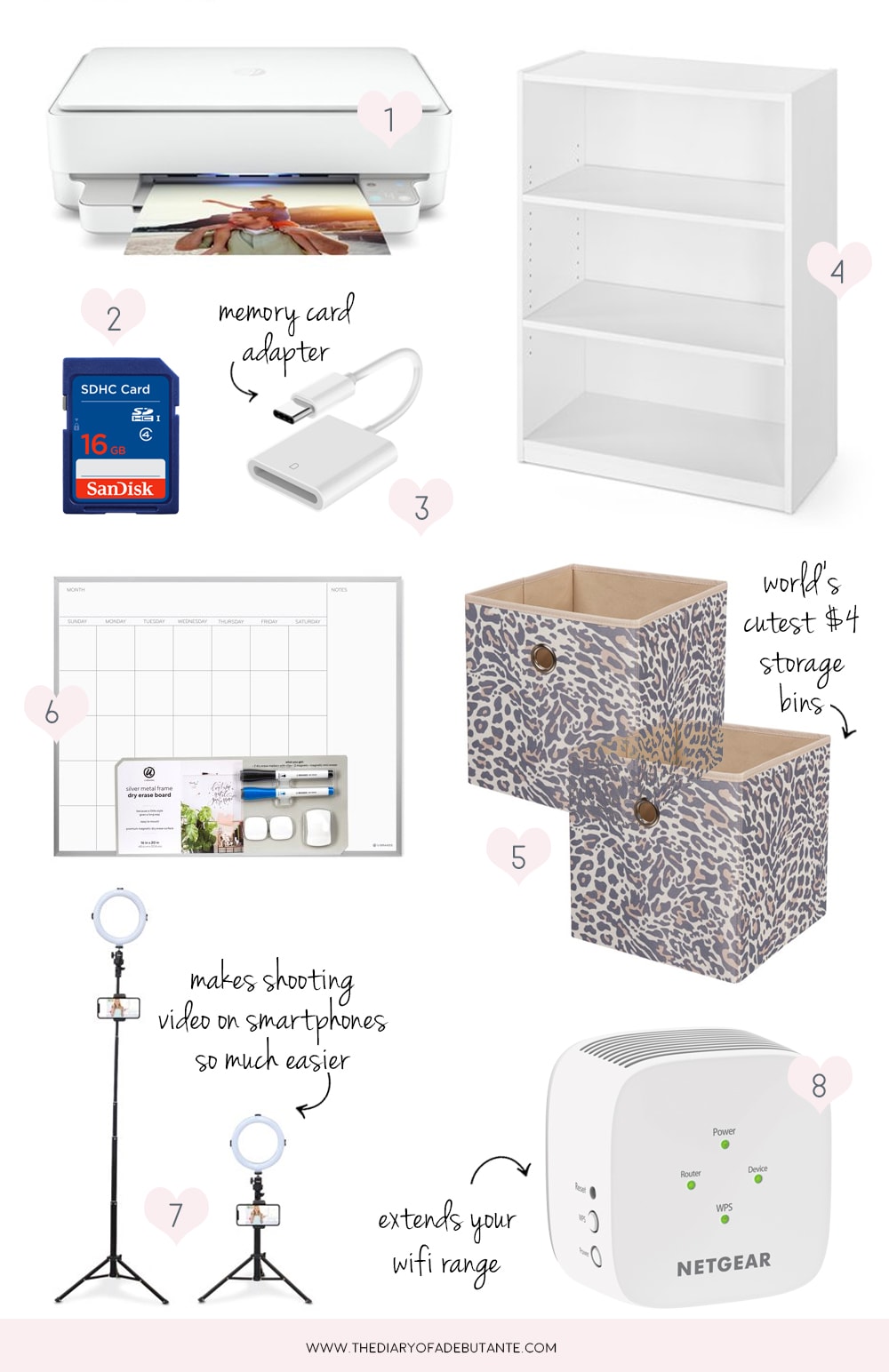 Top Walmart home office finds curated by blogger Stephanie Ziajka on Diary of a Debutante