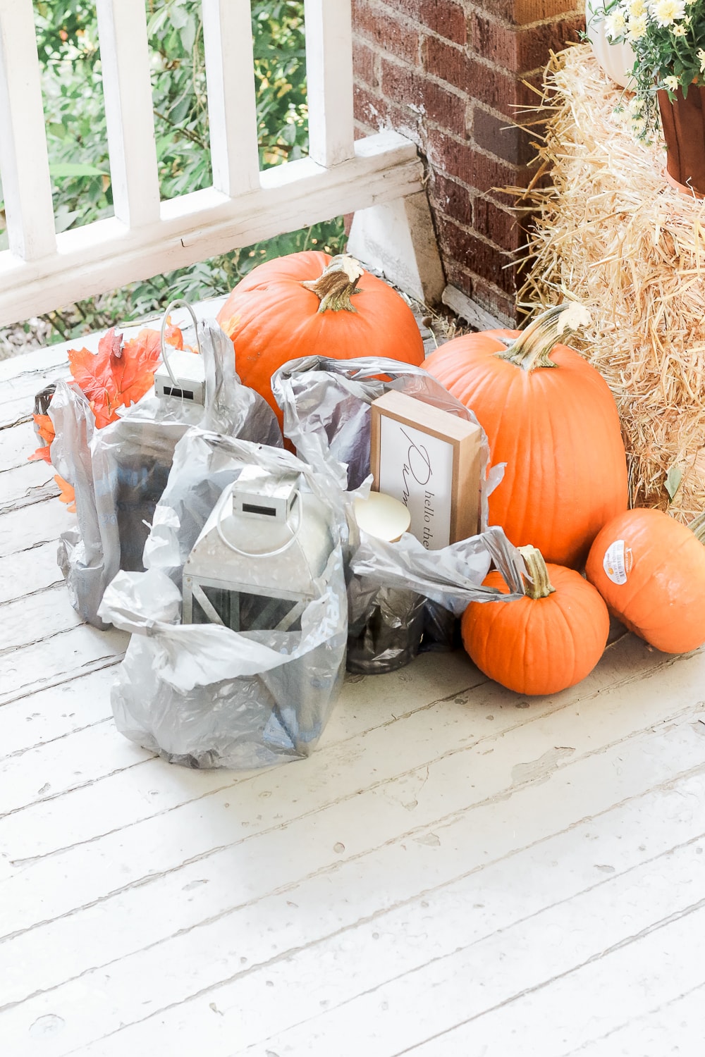 Blogger Stephanie Ziajka shares some affordable fall decor from Walmart+ that she had delivered for free using her new Walmart+ membership on Diary of a Debutante