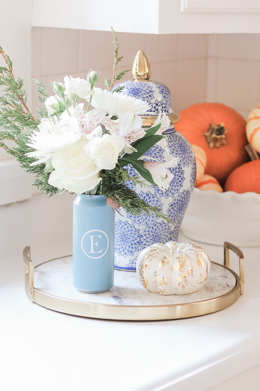 Blogger Stephanie Ziajka shares one of her favorite DIY flower vase ideas on Diary of a Debutante