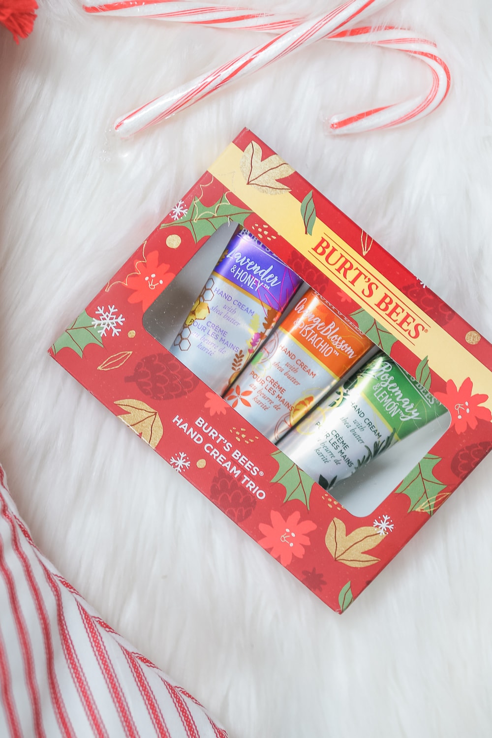 Burt's Bees Hand Cream Gift Set featured by blogger Stephanie Ziajka in her roundup of the best stocking stuffers for mom under 15 on Diary of a Debutante