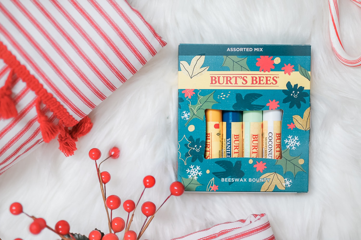 Burt's Bees Beeswax Bounty Assorted Mix featured by blogger Stephanie Ziajka in her roundup of the best stocking stuffers for guys on Diary of a Debutante
