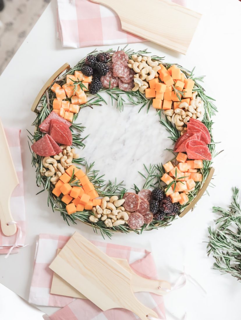 Christmas Charcuterie Board Idea: How to Make a Charcuterie Wreath