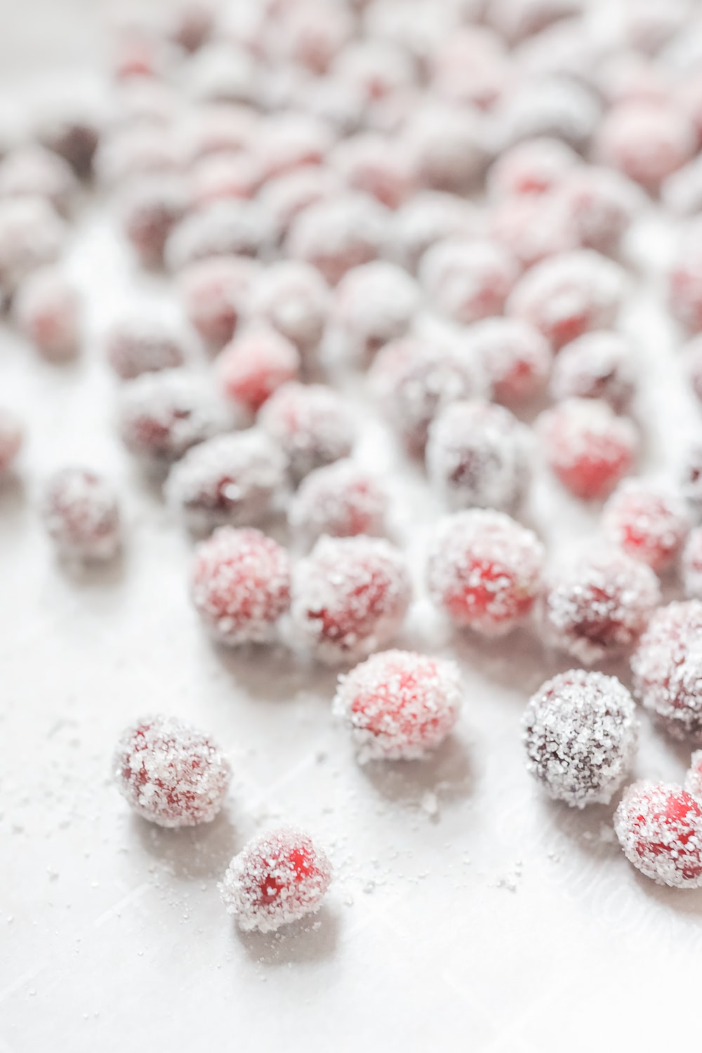 Blogger Stephanie Ziajka shows how to make sugared cranberries for cocktails and desserts on Diary of a Debutante