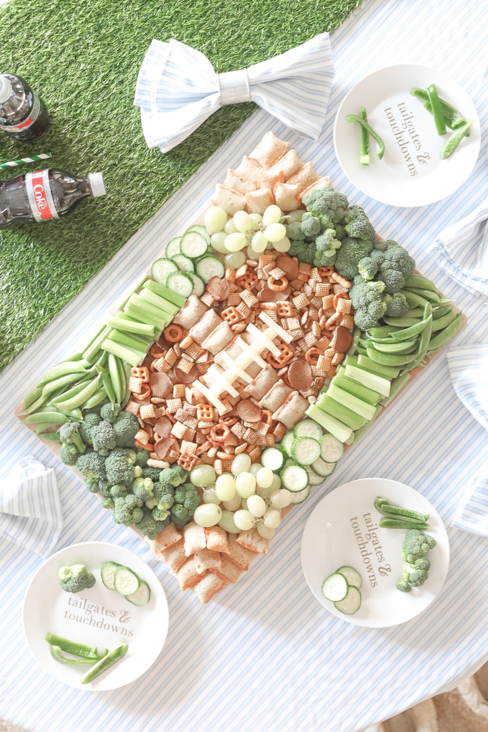 Game Day snack board created by blogger Stephanie Ziajka on Diary of a Debutante