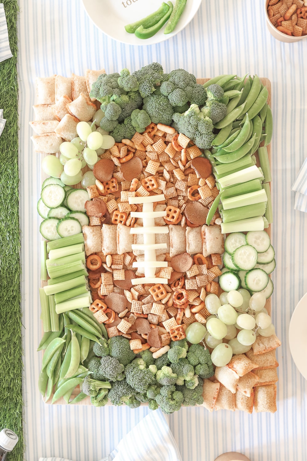 Superbowl party platter created by blogger Stephanie Ziajka on Diary of a Debutante