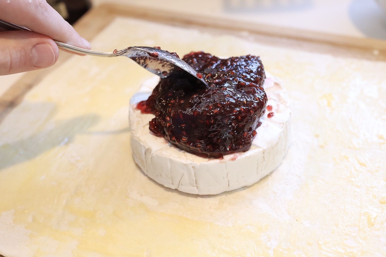 Baked brie with raspberry jam recipe by blogger Stephanie Ziajka on Diary of a Debutante