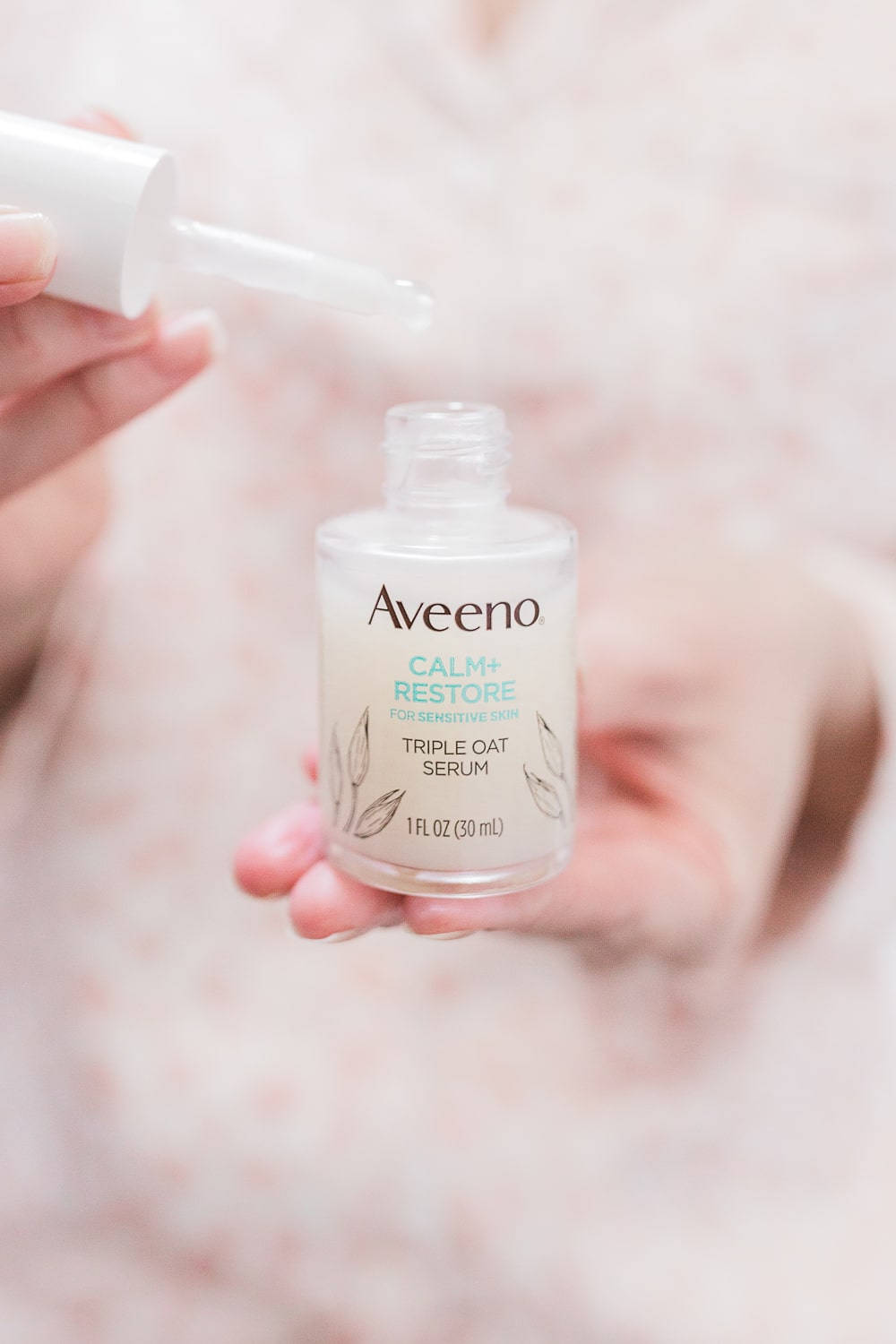 Blogger Stephanie Ziajka share an Aveeno Calm and Restore Triple Oat Serum review on Diary of a Debutante