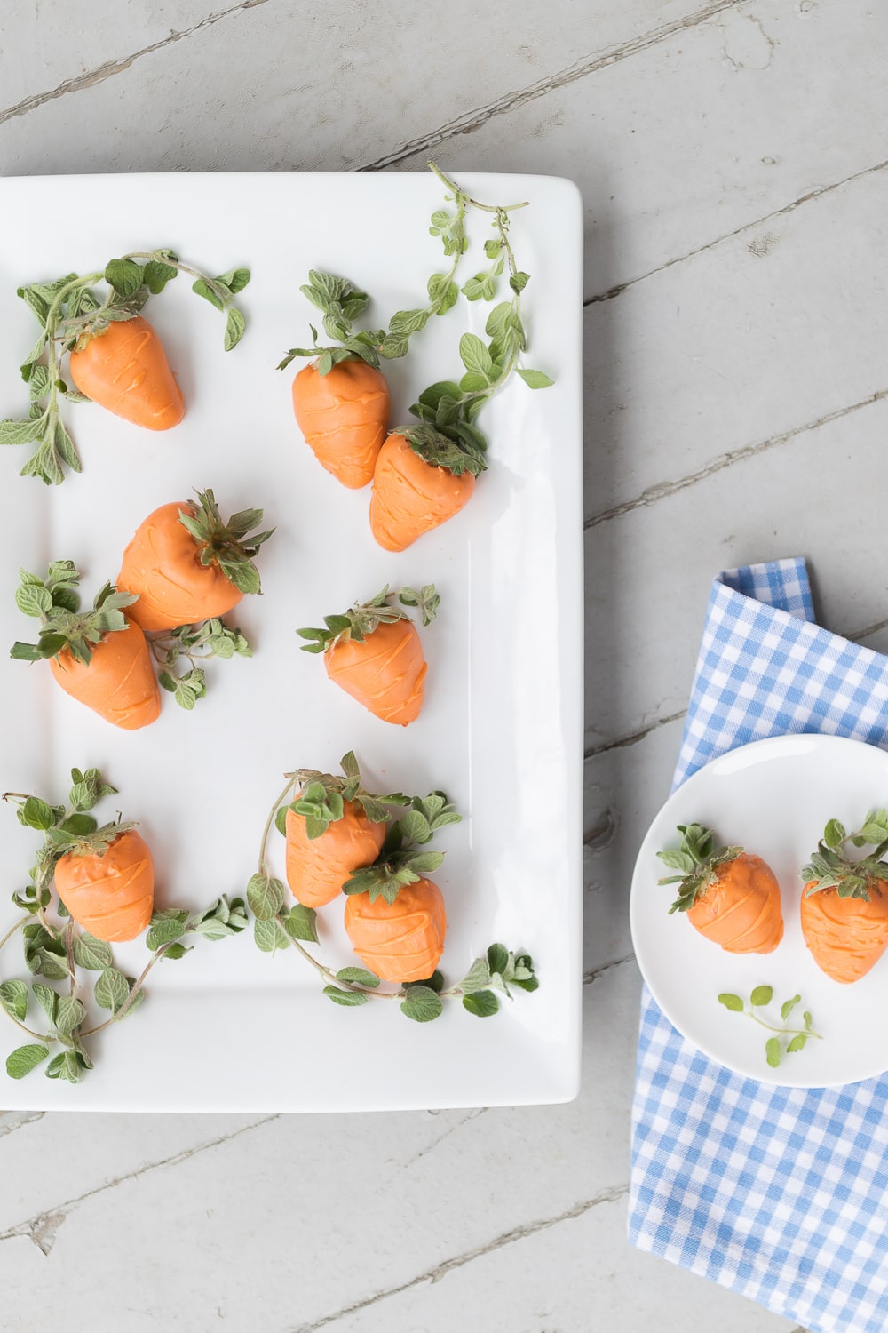 Chocolate strawberry carrots made by blogger Stephanie Ziajka on Diary of a Debutante