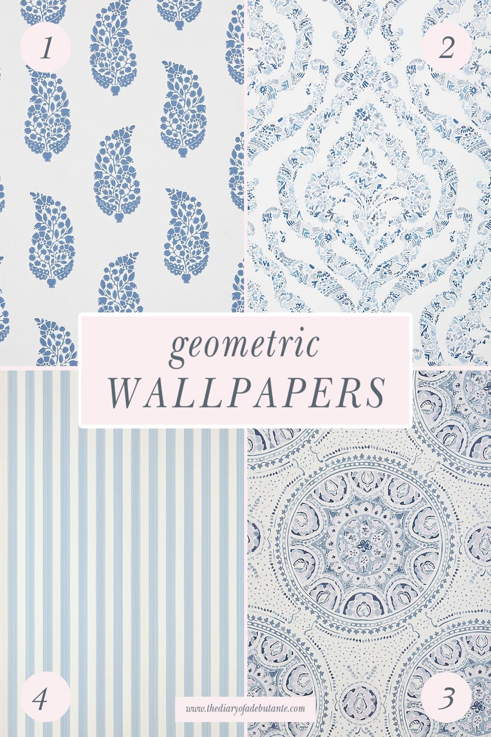 Blogger Stephanie Ziajka shares ideas for how to choose wallpaper for living room on Diary of a Debutante