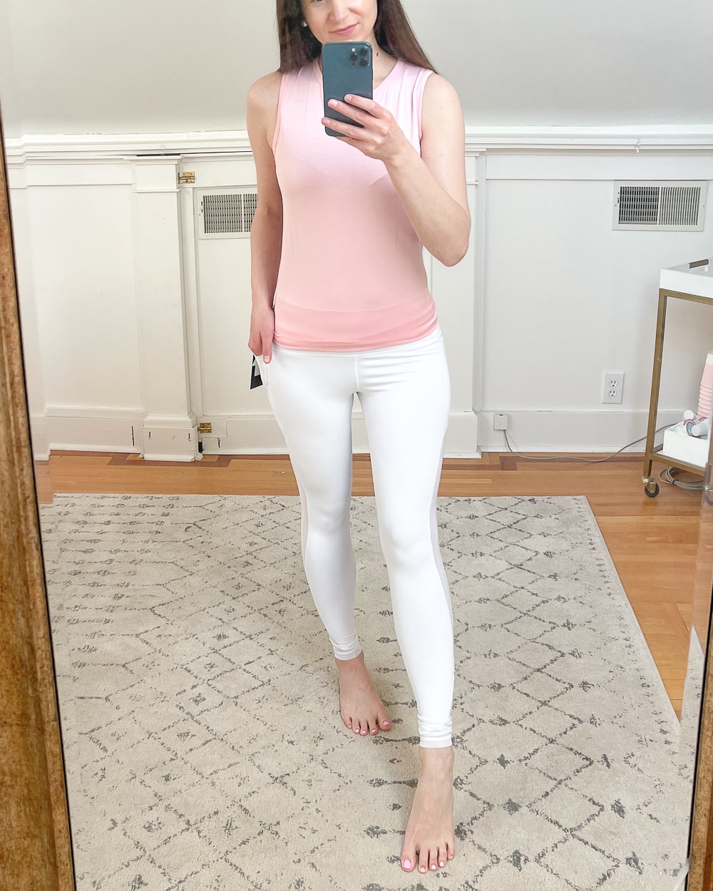 Amazon ONGASOFT white leggings worn by affordable fashion blogger Stephanie Ziajka on Diary of a Debutante