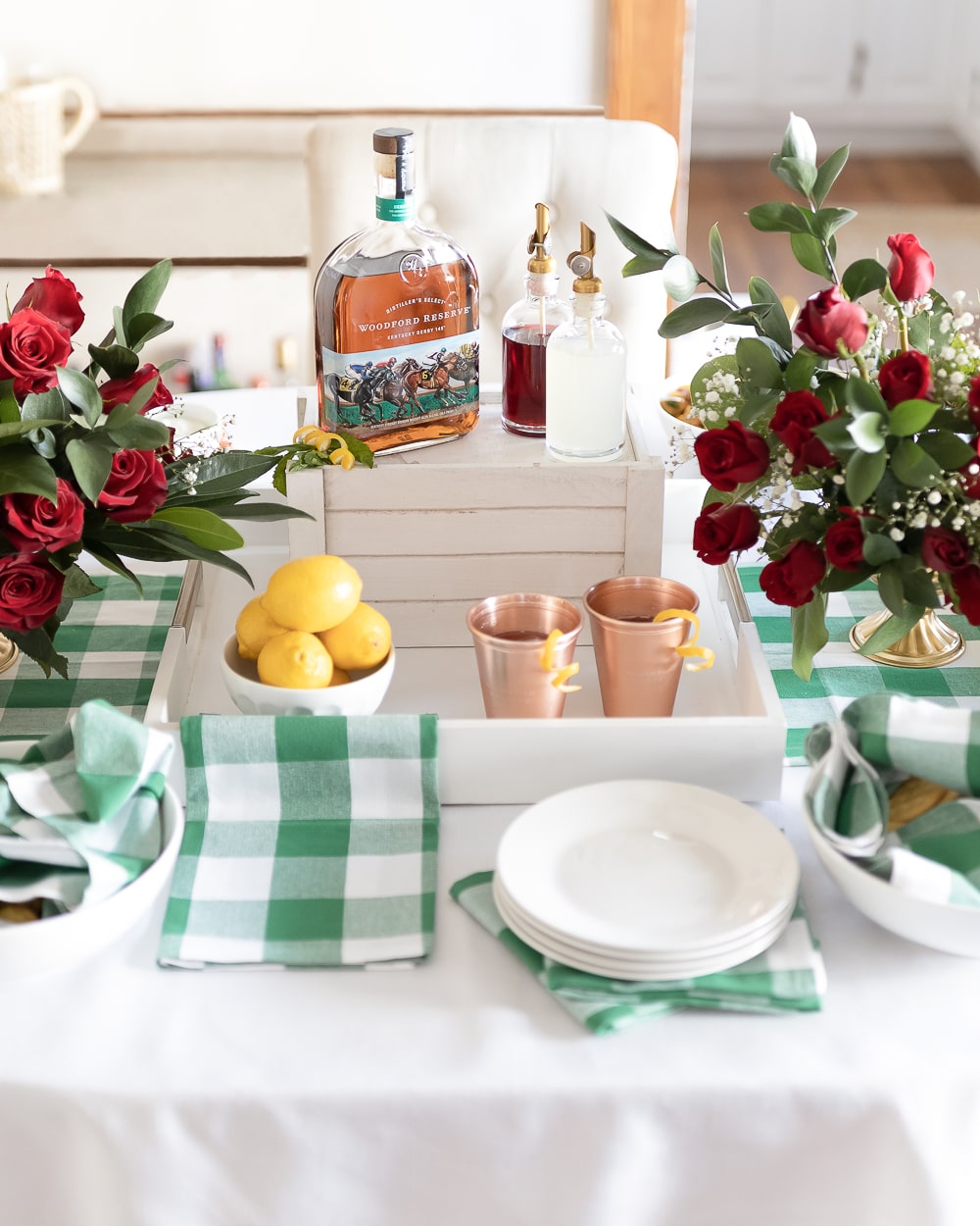 Kentucky Derby party decorations designed by southern blogger Stephanie Ziajka on Diary of a Debutante