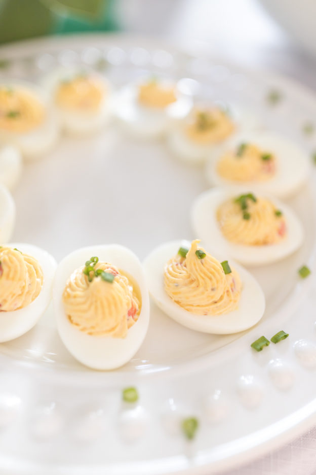 Pimento Cheese Deviled Eggs Kentucky Derby Party Appetizer Recipe