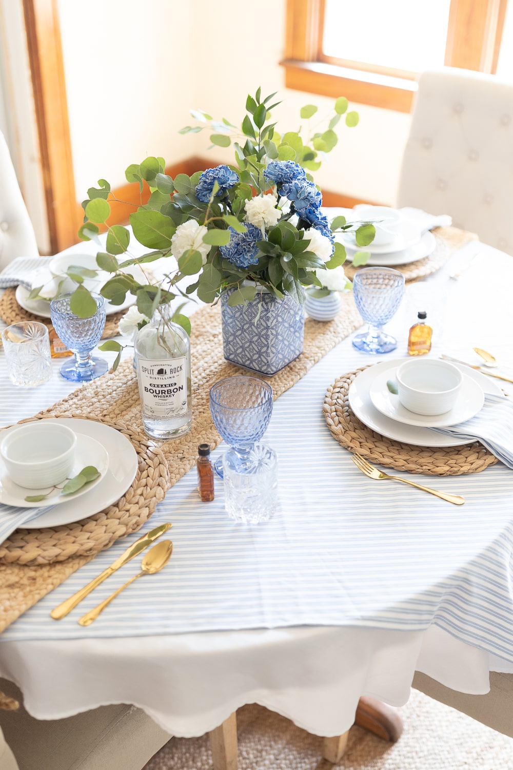 Father's day table setting ideas by blogger Stephanie Ziajka on Diary of a Debutante