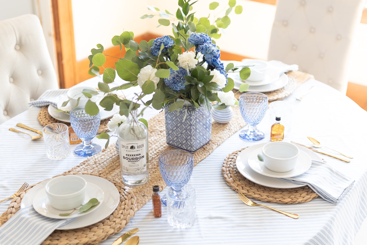 Attainable Father's Day table decoration ideas from blogger Stephanie Ziajka on Diary of a Debutante