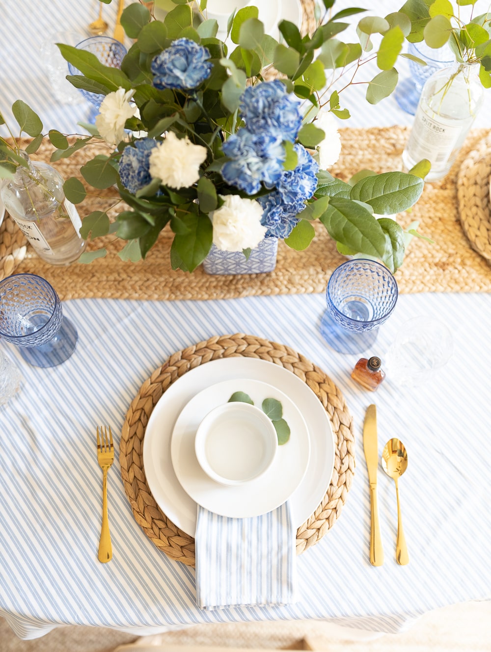Father's Day table decorations from blogger Stephanie Ziajka on Diary of a Debutante