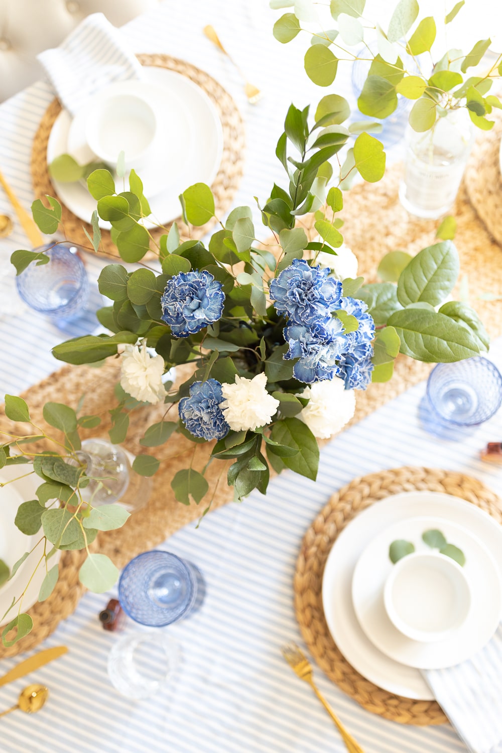 Father's Day table setting designed by blogger Stephanie Ziajka on Diary of a Debutante