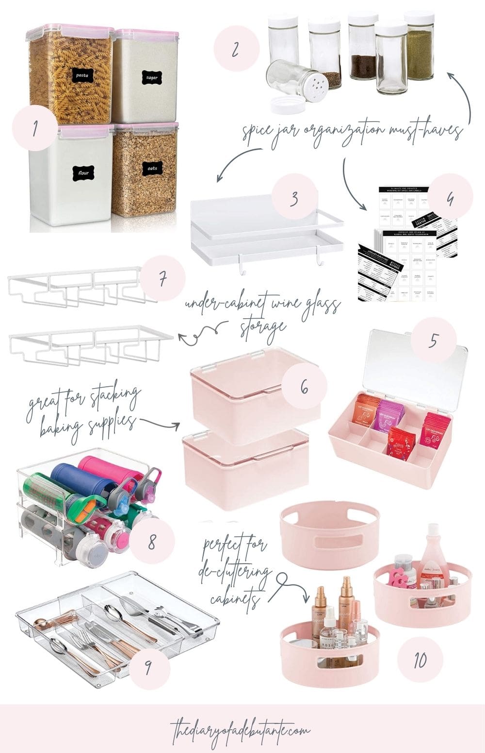 Blogger Stephanie Ziajka shares storage ideas for small kitchens on Diary of a Debutante